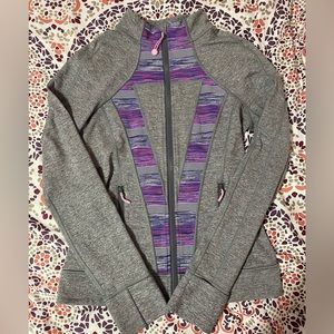 Ivivva size 14 grey patterned jacket
